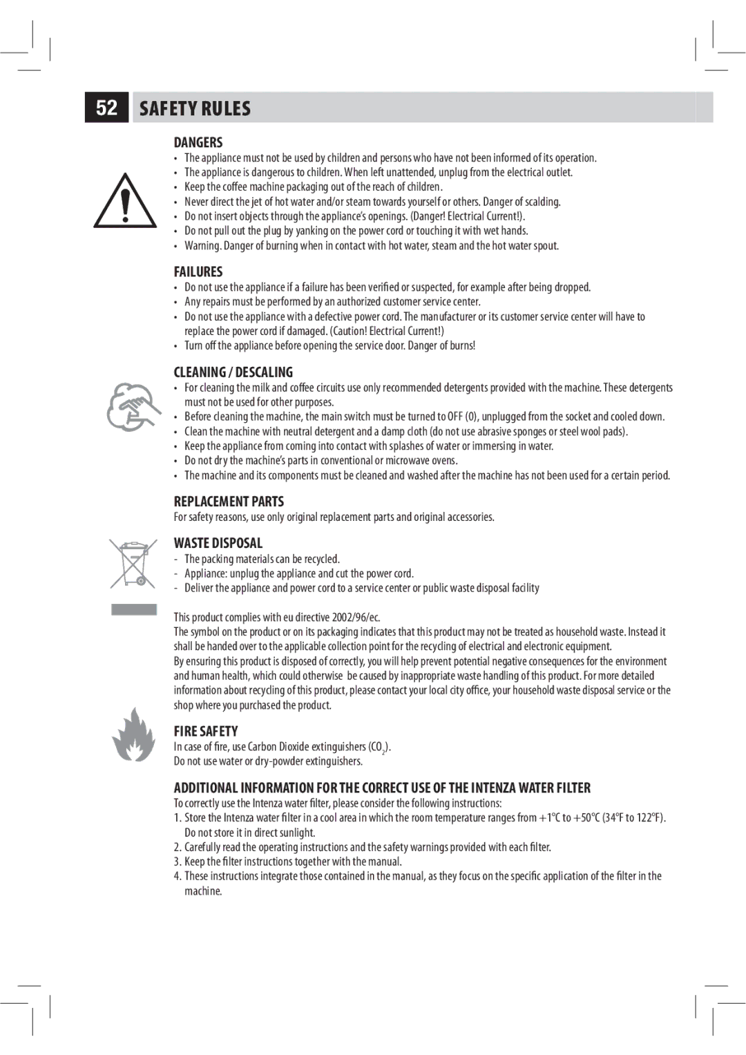 Philips XELSIS, HD8946 manual Safety Rules 