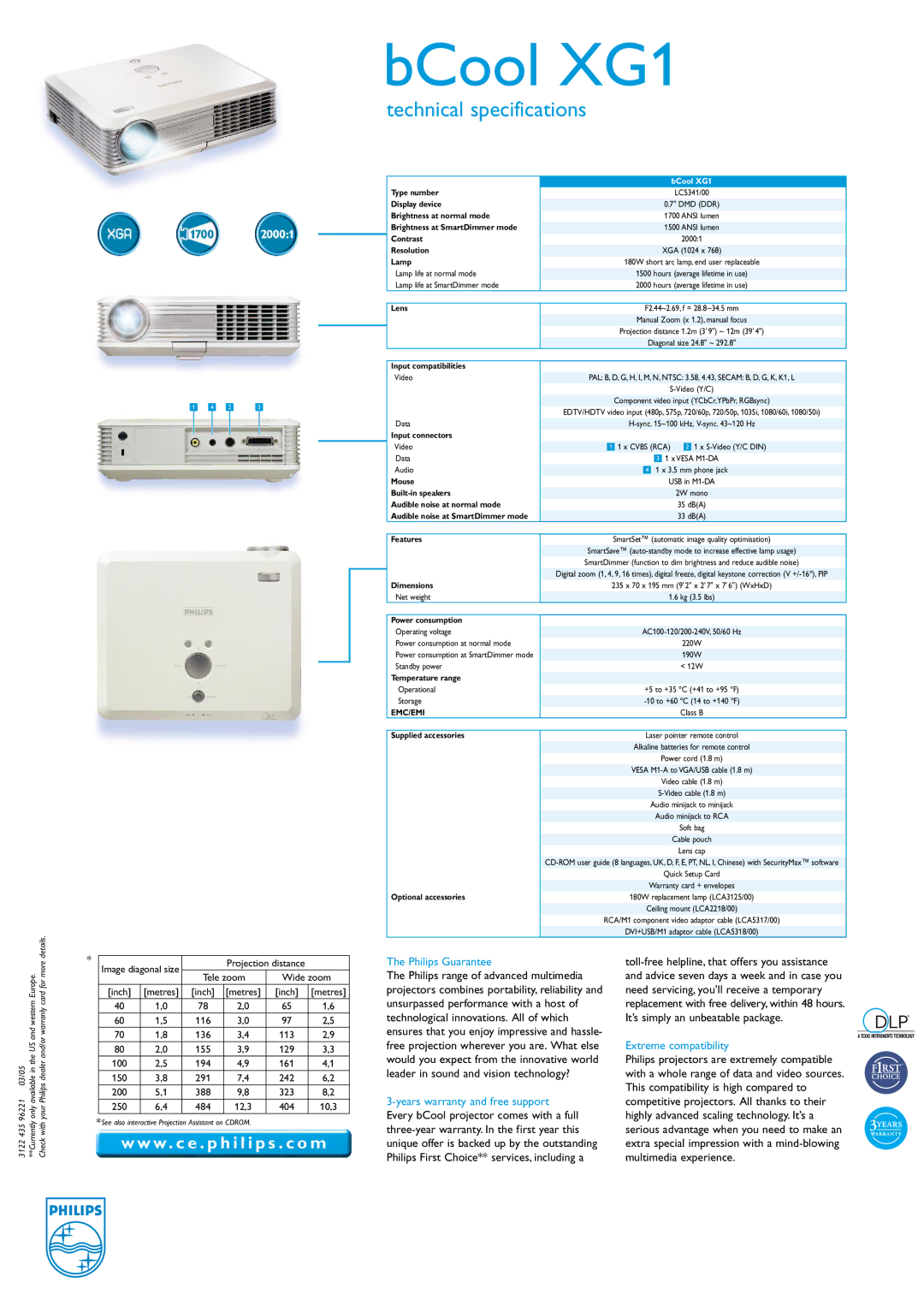 Philips XG1 manual Philips Guarantee, Extreme compatibility 