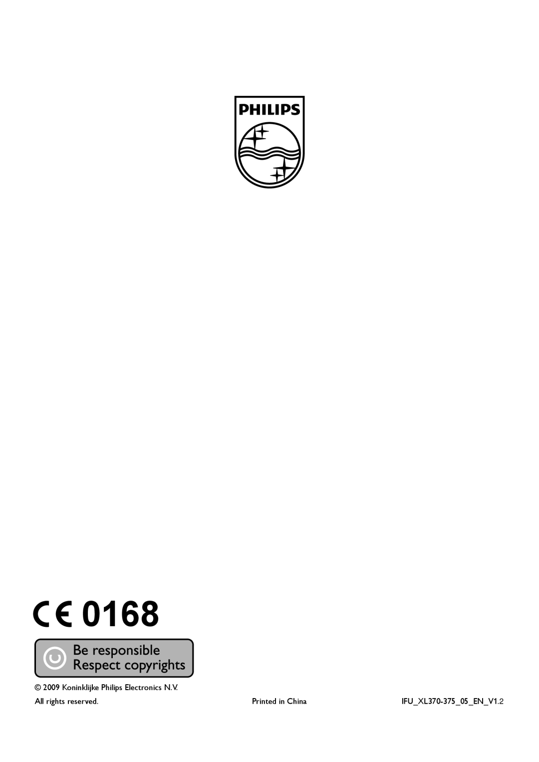 Philips XL375, XL370 user manual 0168 