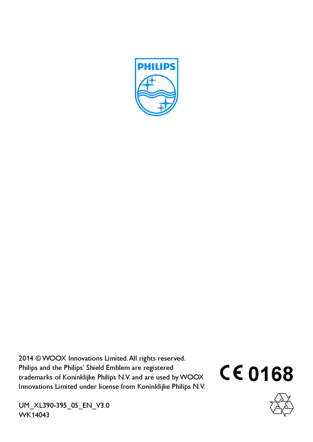 Philips XL395, XL390 user manual 0168 