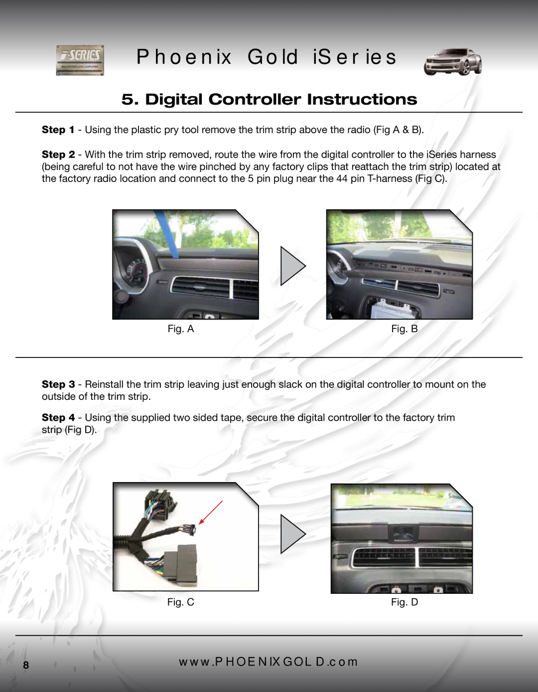 Phoenix Gold IAMP-GM1 installation instructions Digital Controller Instructions 