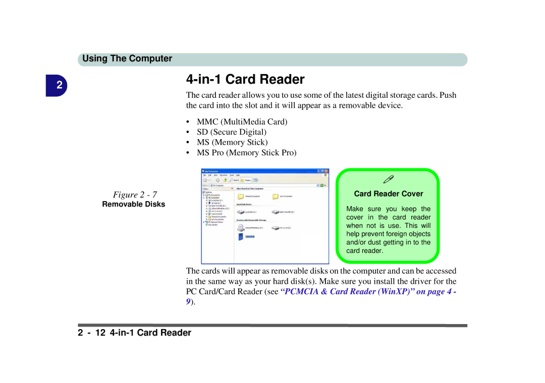 Phoenix Gold pmn manual In-1 Card Reader, Removable Disks 