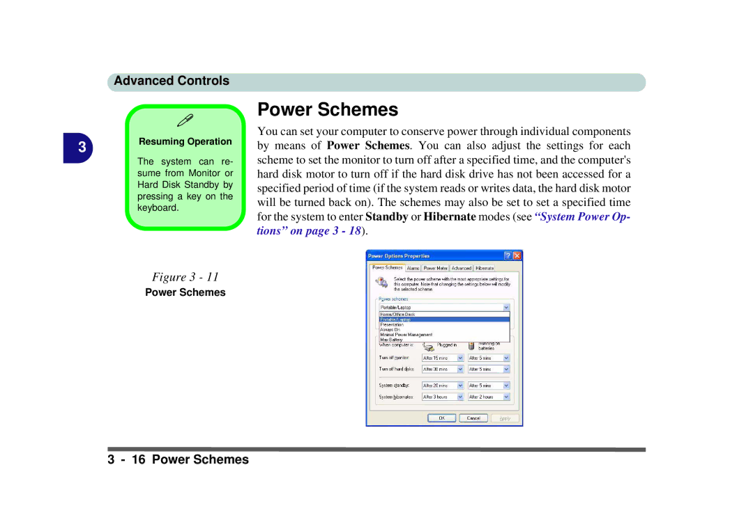 Phoenix Gold pmn manual Power Schemes, Resuming Operation 