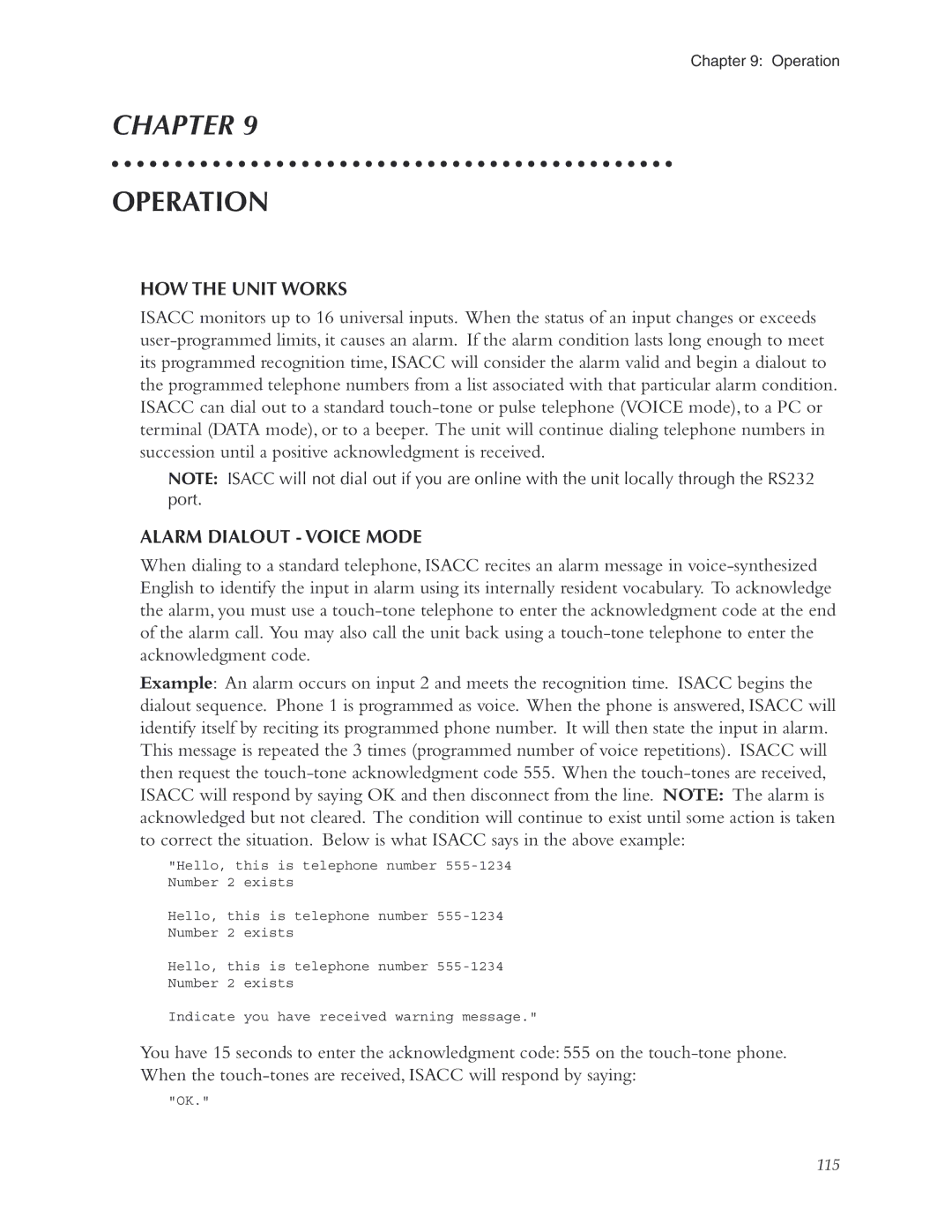 Phonetics 5000, 5100 manual HOW the Unit Works, Alarm Dialout Voice Mode 