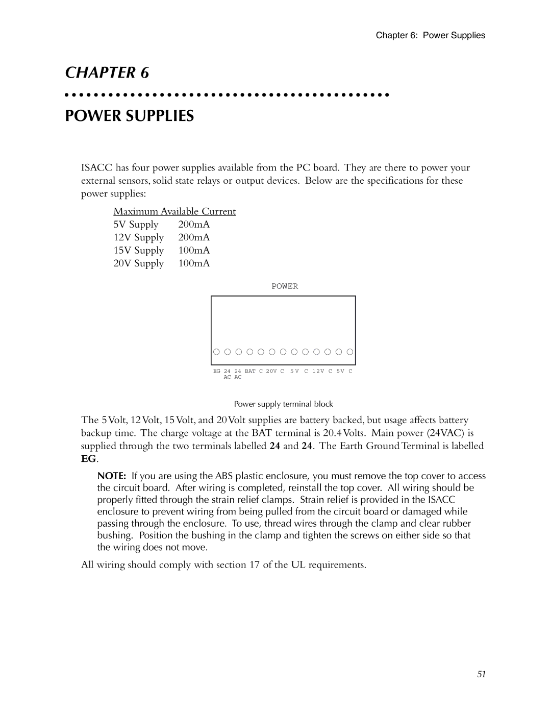 Phonetics 5000, 5100 manual Power Supplies 