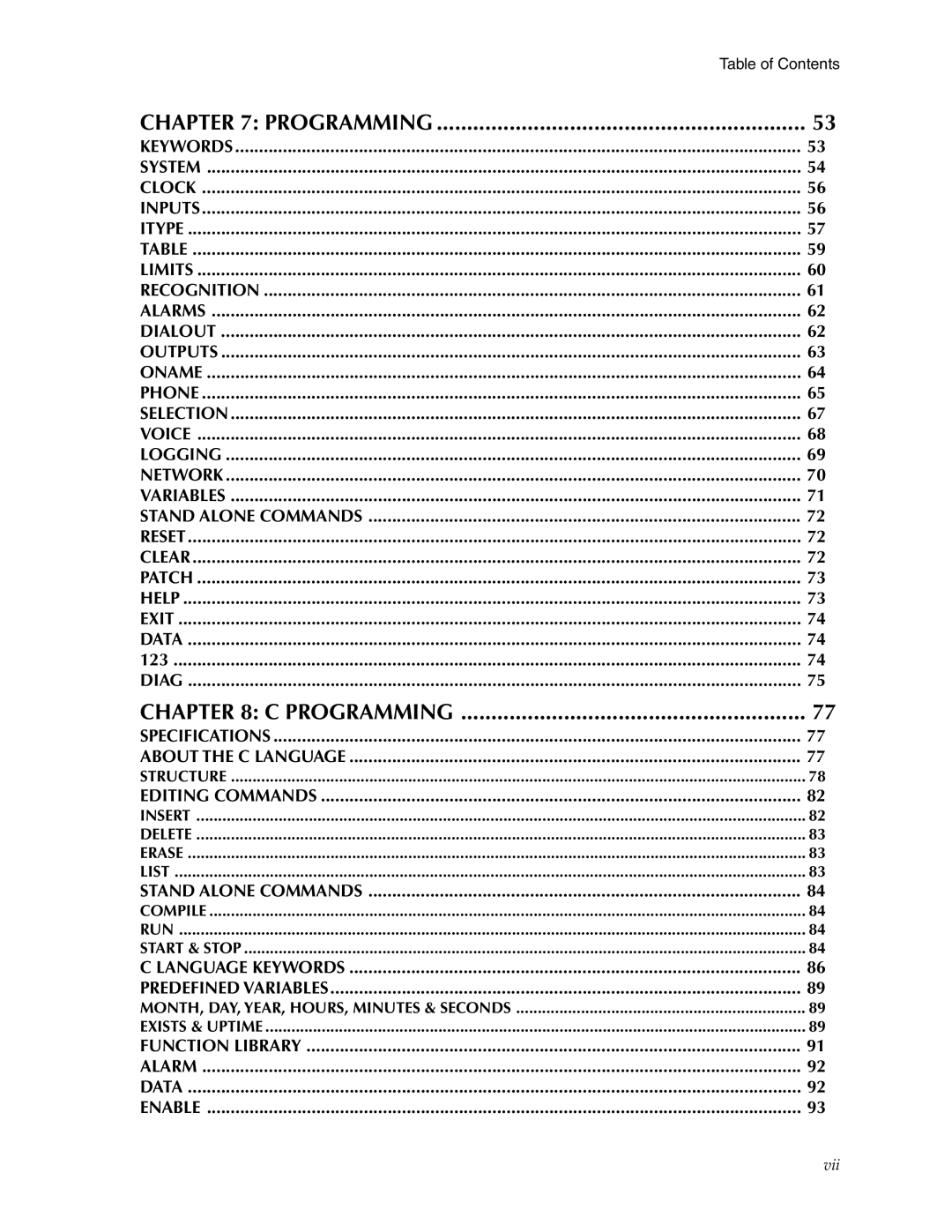 Phonetics 5000, 5100 manual Programming 