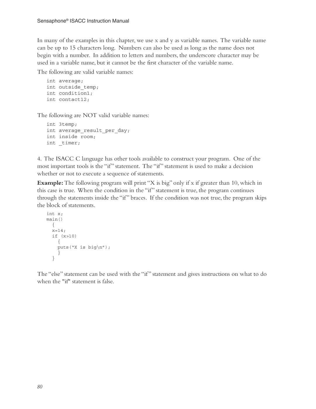 Phonetics 5100, 5000 manual Following are not valid variable names 