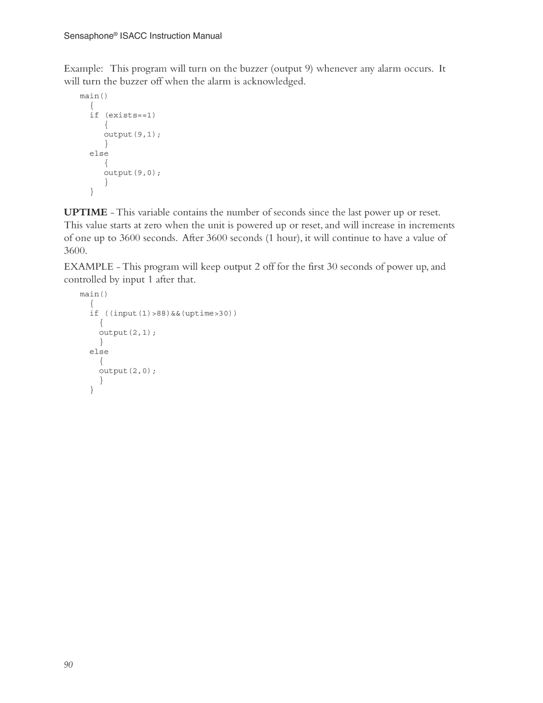 Phonetics 5100, 5000 manual Main If exists==1 Output9,1 Else Output9,0 