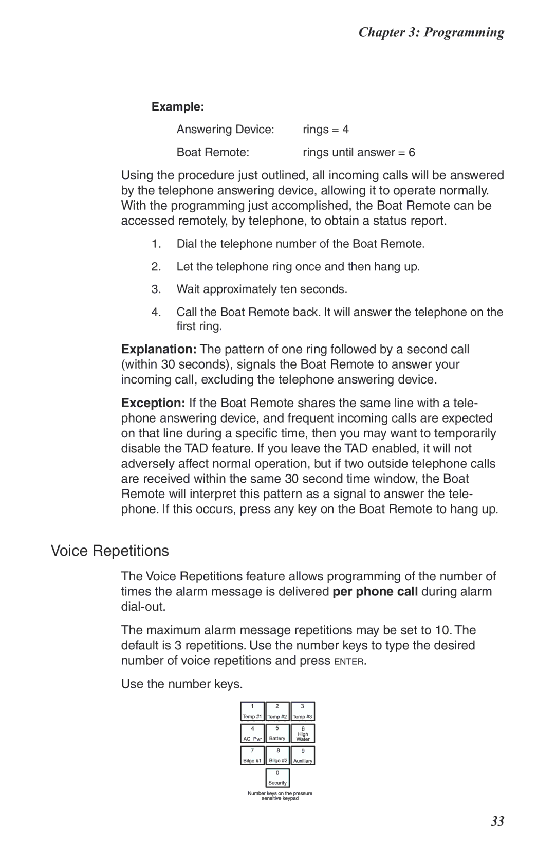 Phonetics Boat Remote user manual Example 