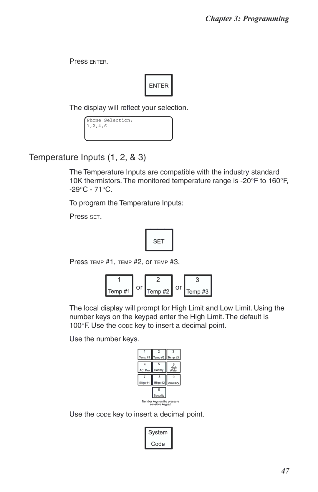 Phonetics Boat Remote user manual Press Enter Display will reflect your selection 