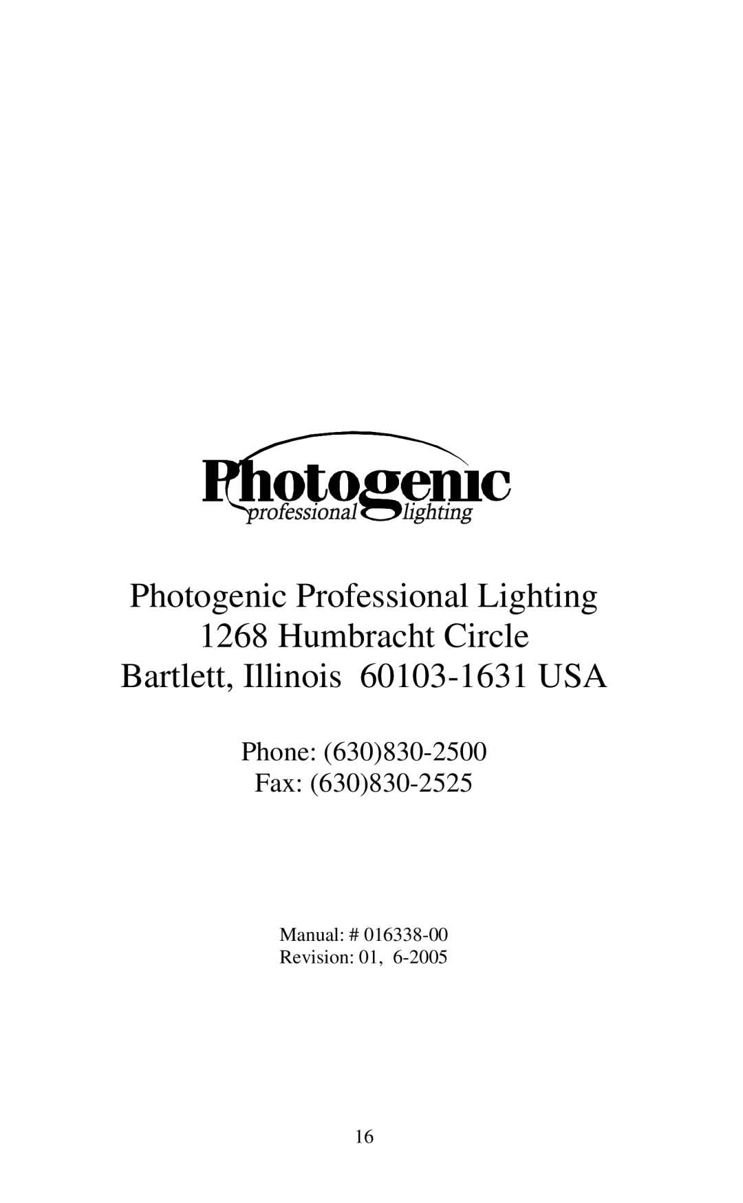 Photogenic Professional Lighting AKC160B, AKC320B manual Phone Fax 