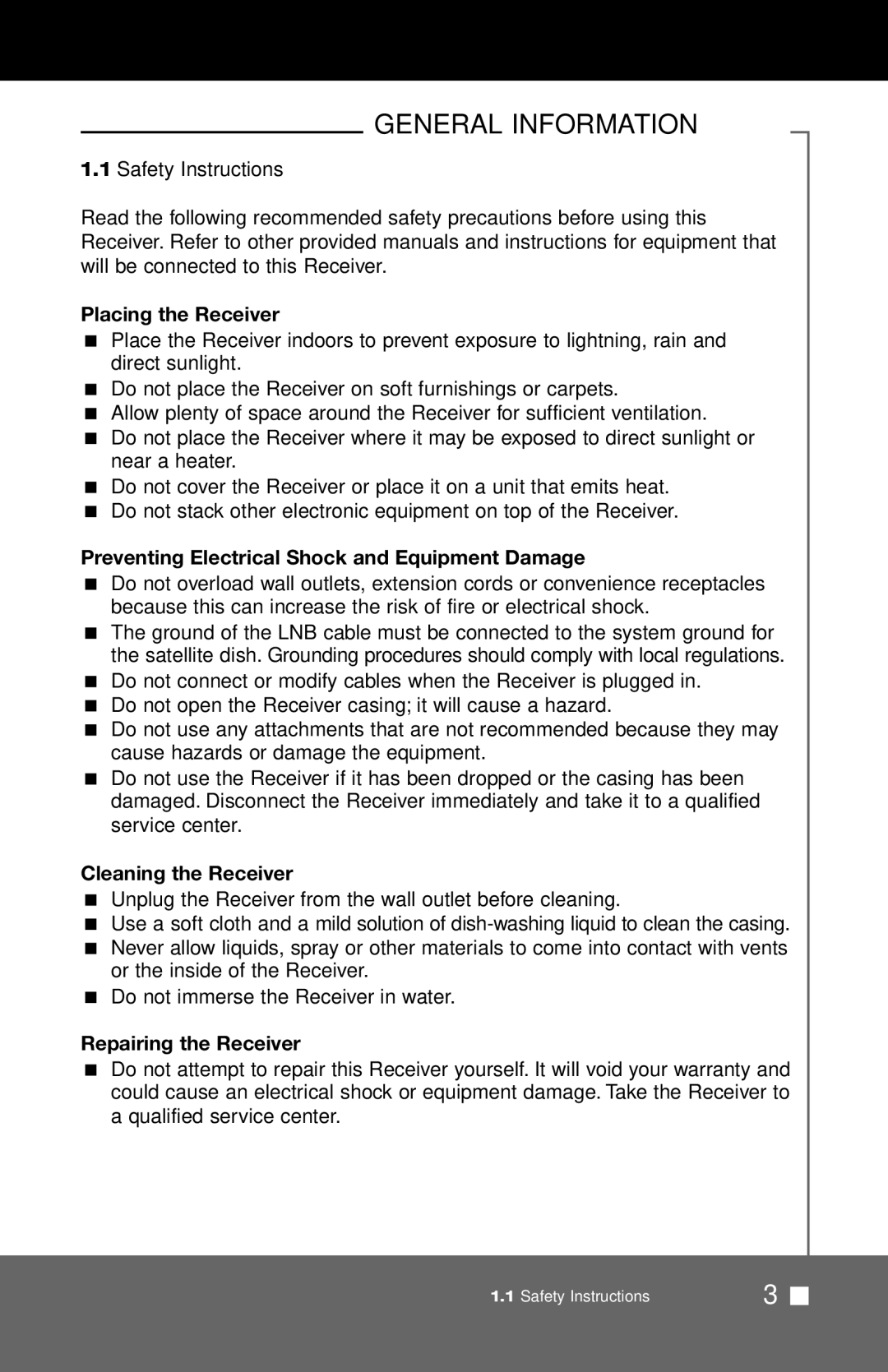 Pico Macom SIRD-FTA manual General Information 