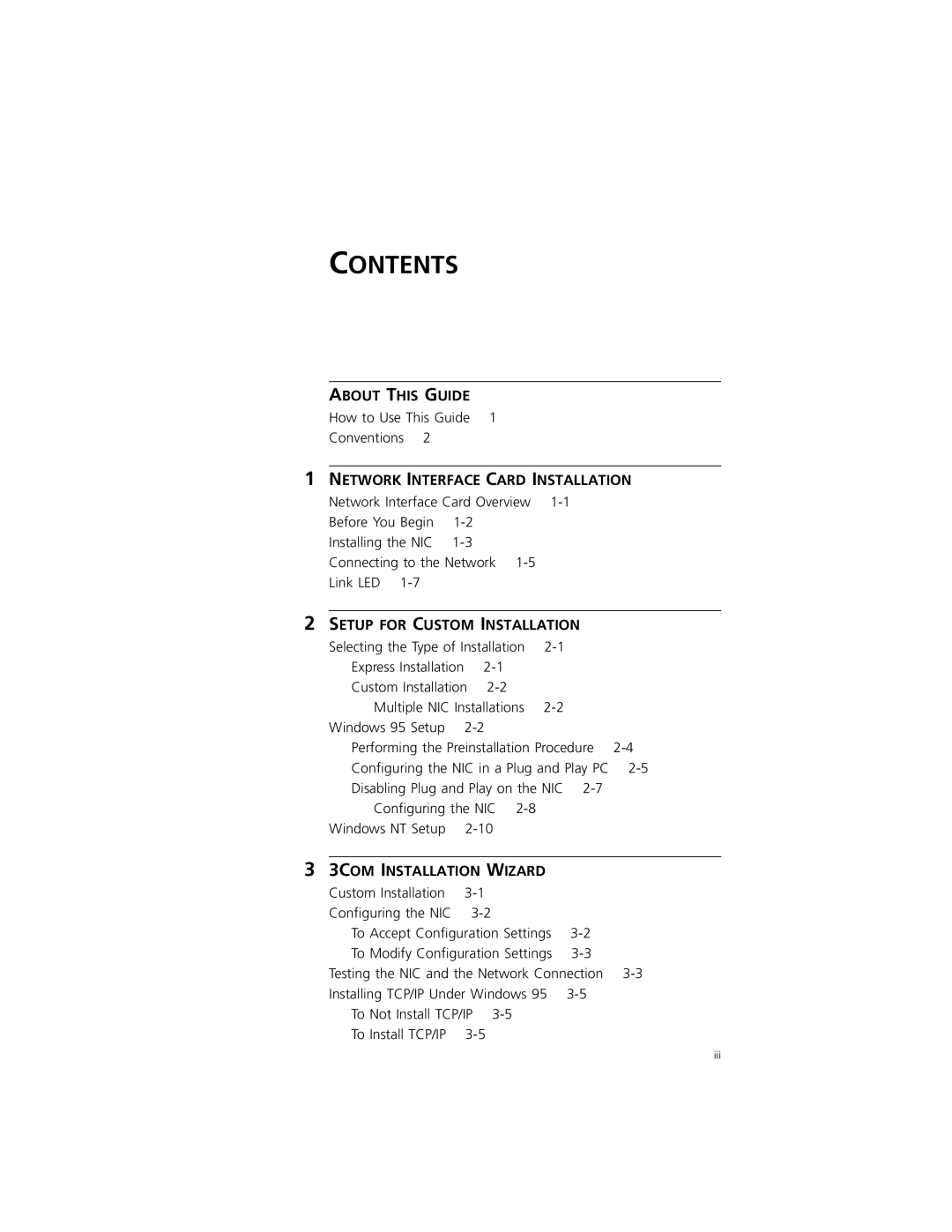 PictureTel III ISA manual Contents 