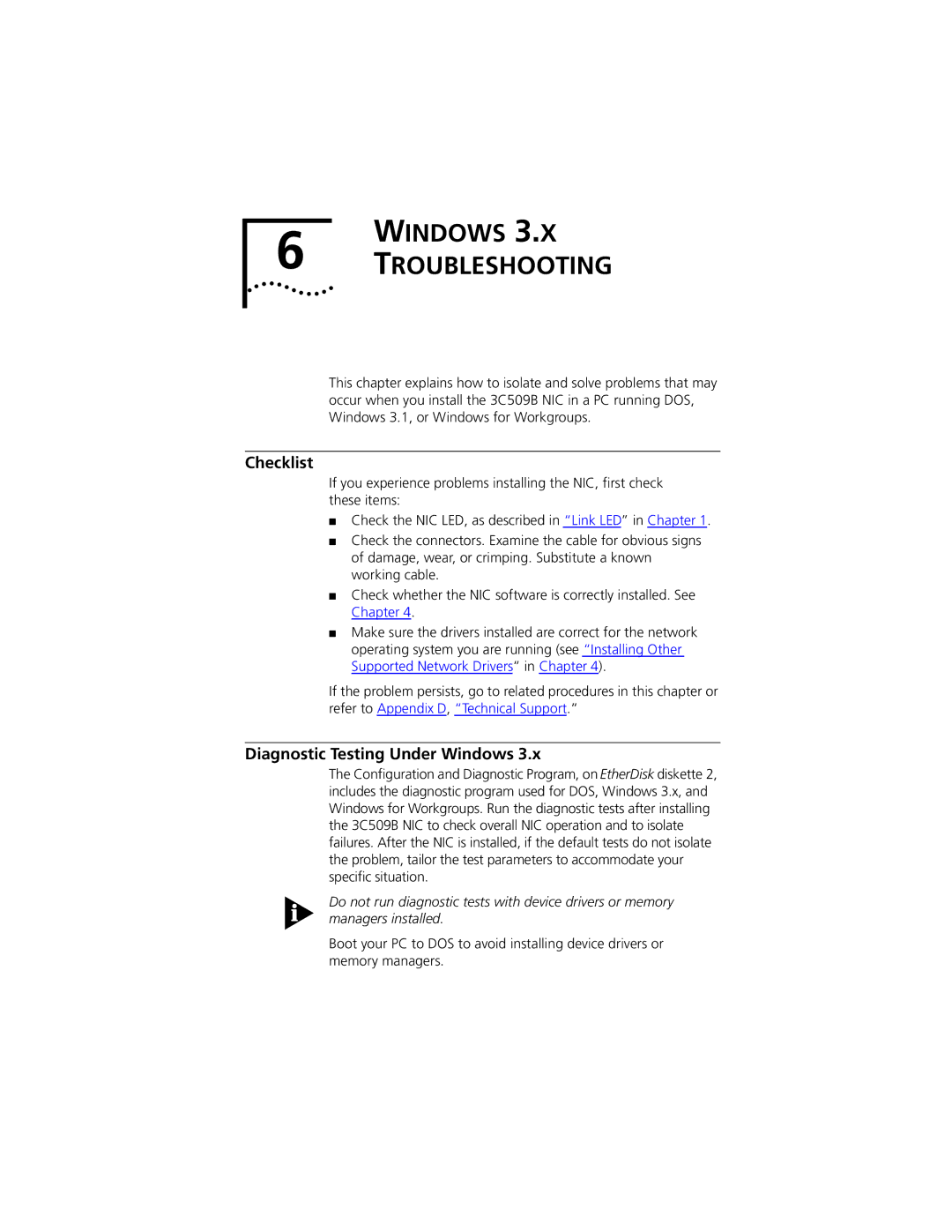 PictureTel III ISA manual Windows Troubleshooting, Diagnostic Testing Under Windows 