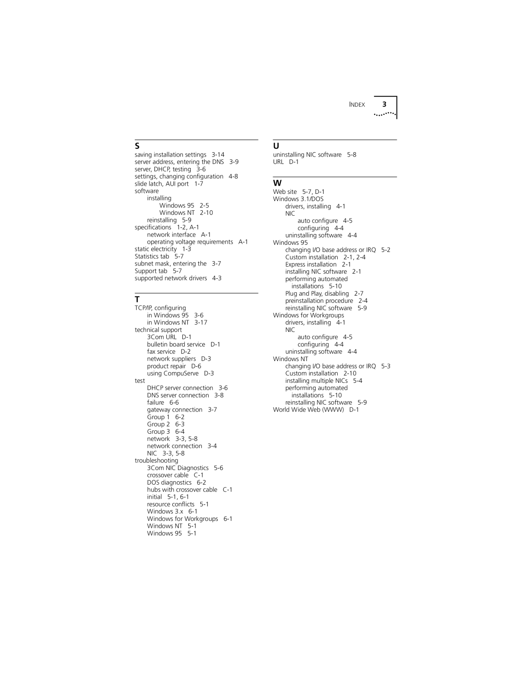 PictureTel III ISA manual Nic 