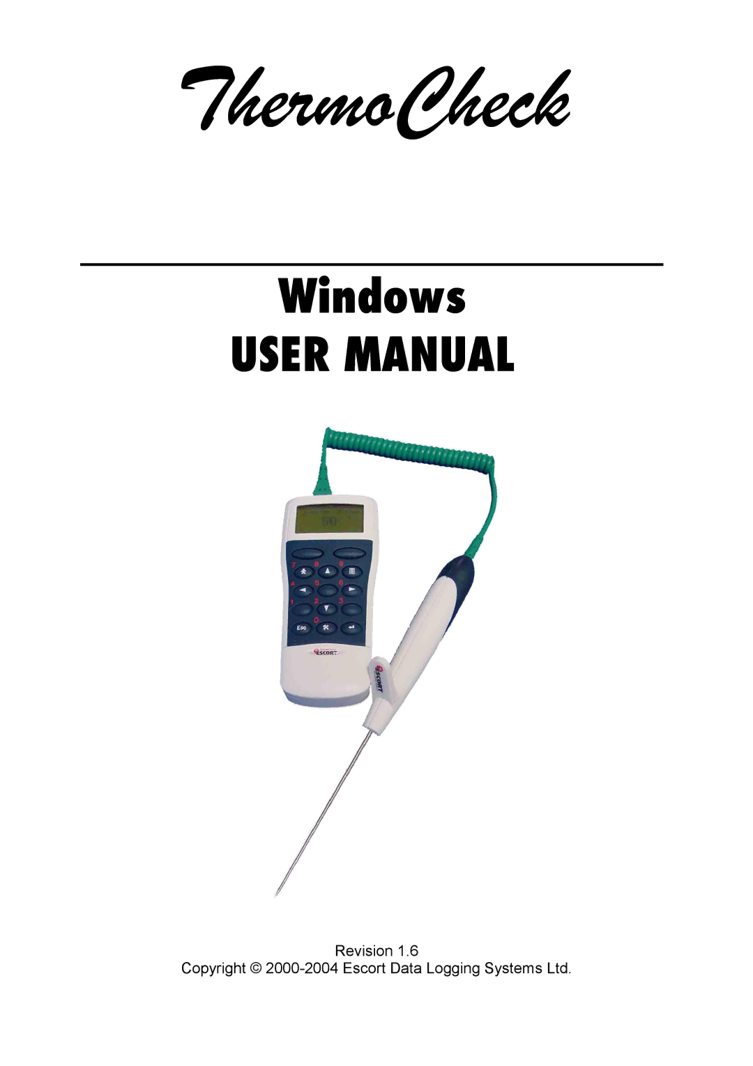 Piega 1.6 user manual ThermoCheck 