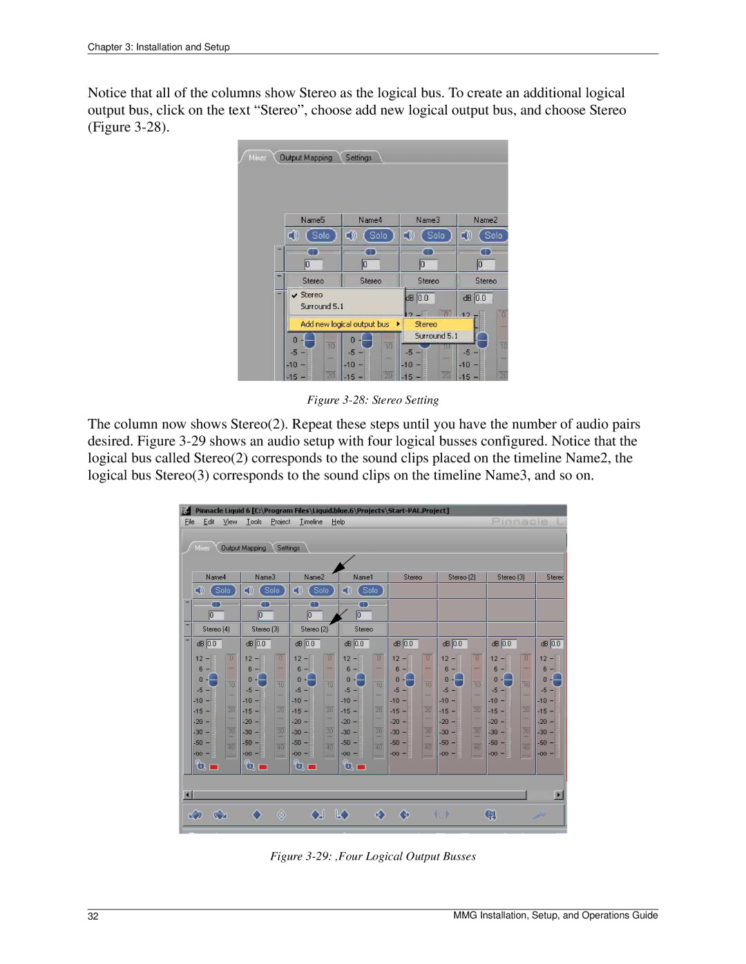 Pinnacle Design 37T100105 manual Stereo Setting 