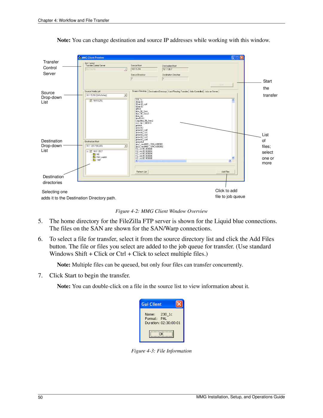 Pinnacle Design 37T100105 manual MMG Client Window Overview 