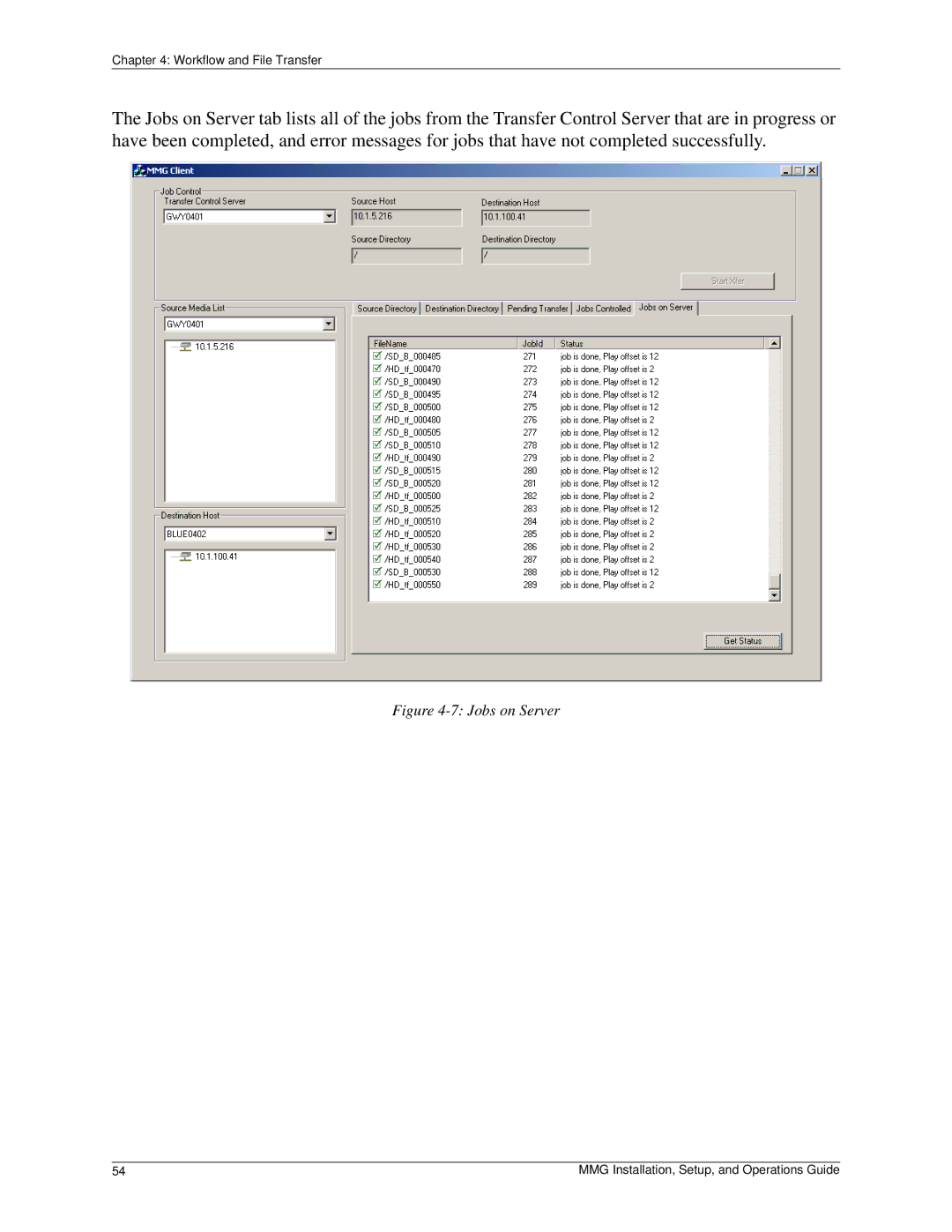 Pinnacle Design 37T100105 manual Jobs on Server 