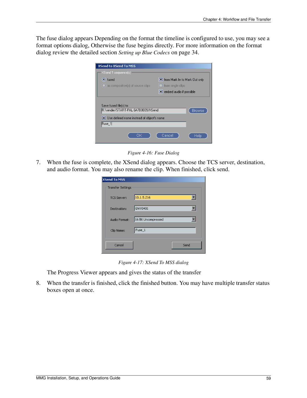 Pinnacle Design 37T100105 manual Fuse Dialog 