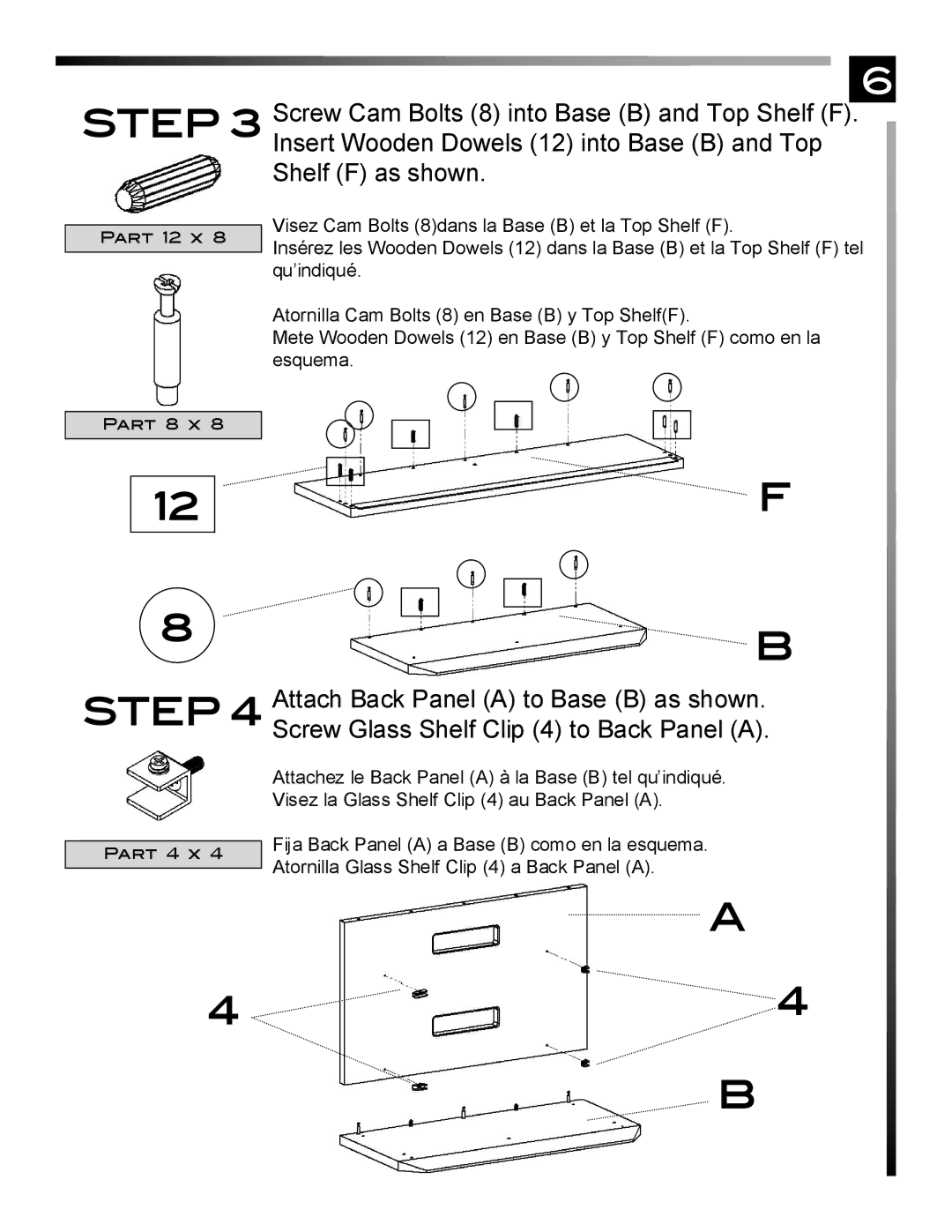 Pinnacle Design TR4676FL manual Part 12 x 