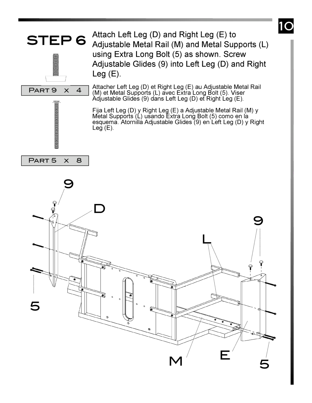 Pinnacle Design TR50X3B manual Part 9 x 