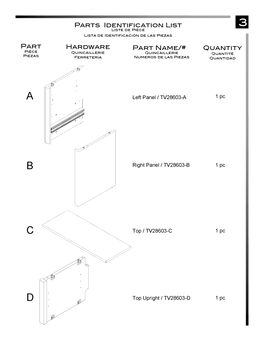 Pinnacle Design TV28603 manual Part 