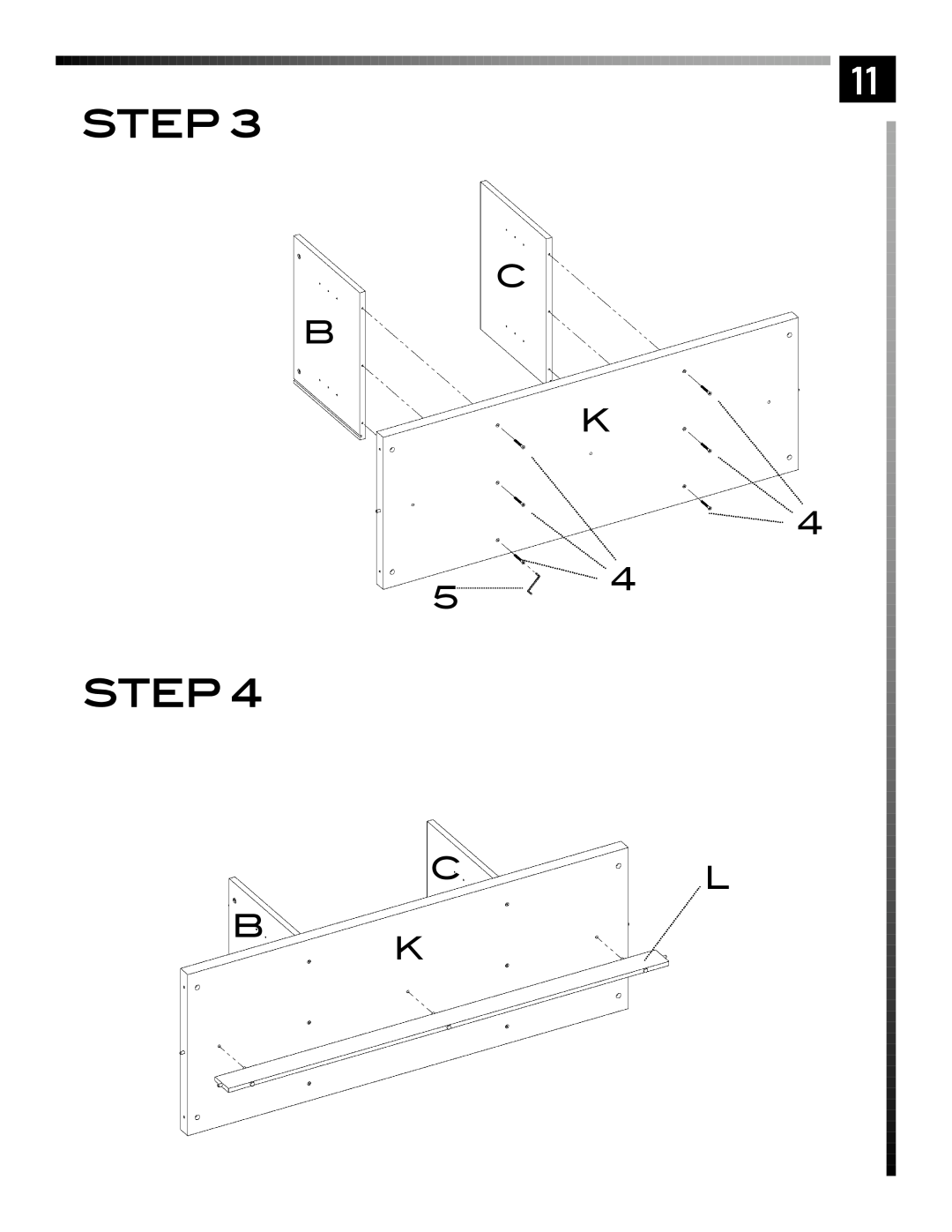 Pinnacle Design TV66607 manual C B K, Cl B K, Step 