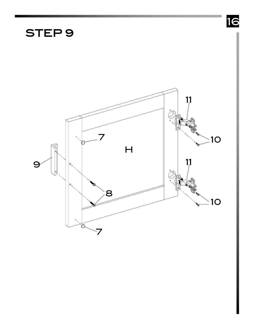 Pinnacle Design TV66607 manual Step 