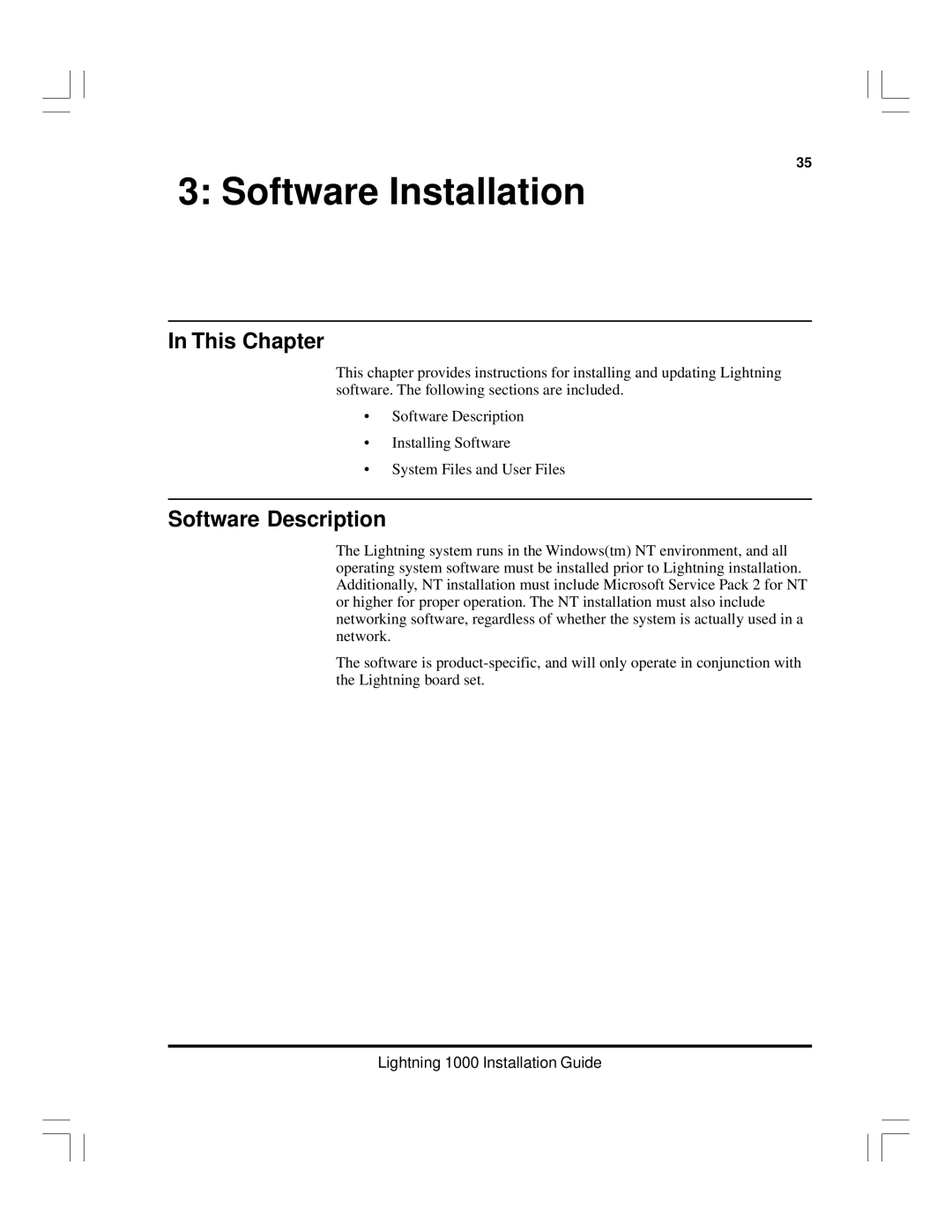 Pinnacle Speakers Lightning 1000 manual Software Installation, Software Description 