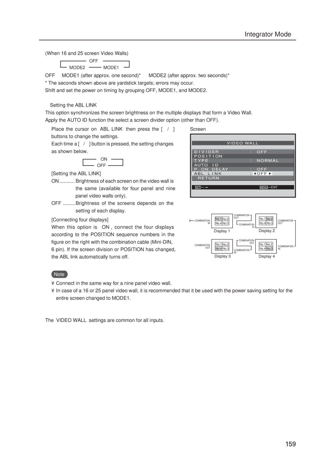 Pioneer 12 technical manual Setting the ABL Link 