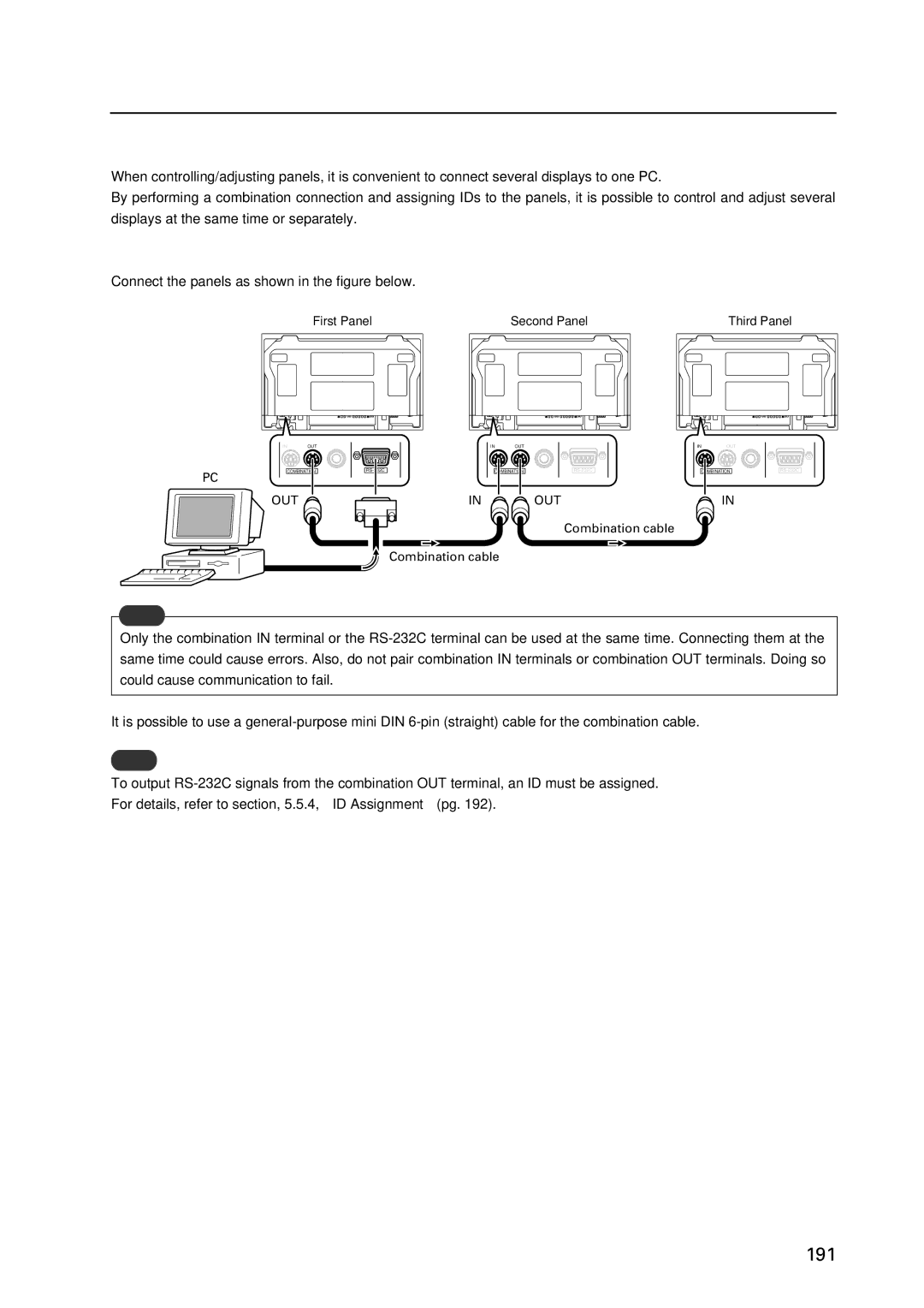 Pioneer 12 technical manual Combination Connection, Connection method, Connect the panels as shown in the figure below 