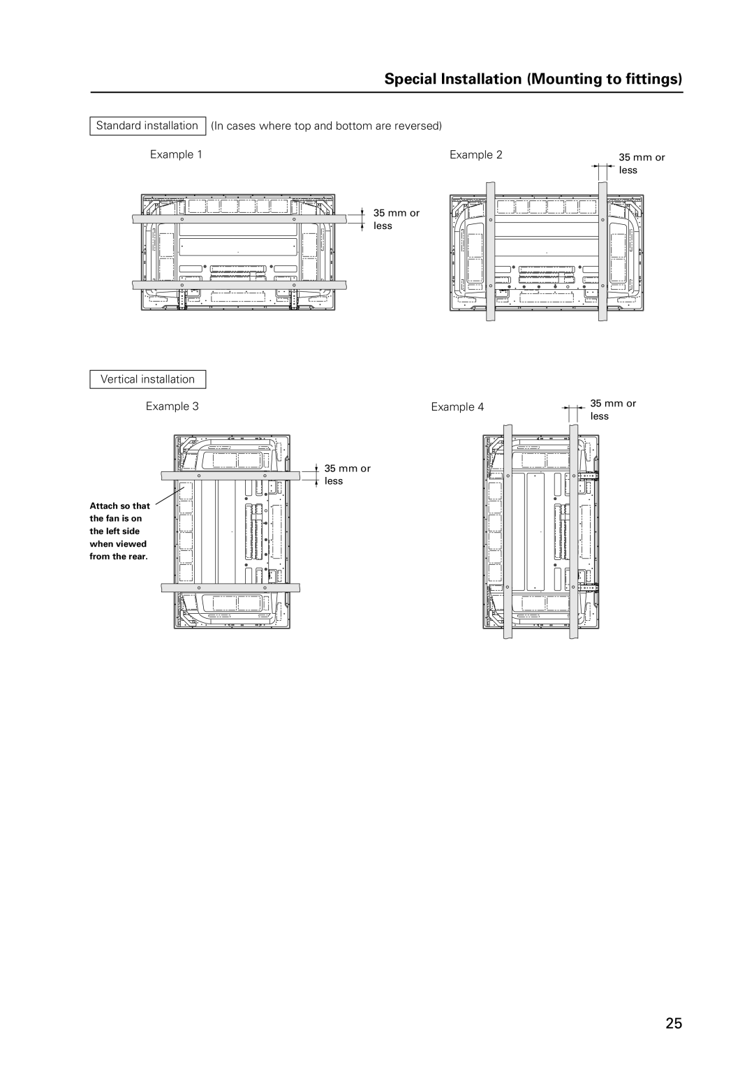 Pioneer 12 technical manual Vertical installation Example 