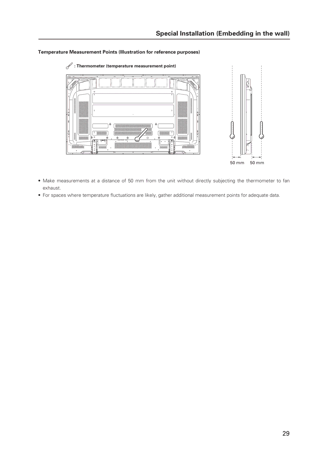 Pioneer 12 technical manual Thermometer temperature measurement point 