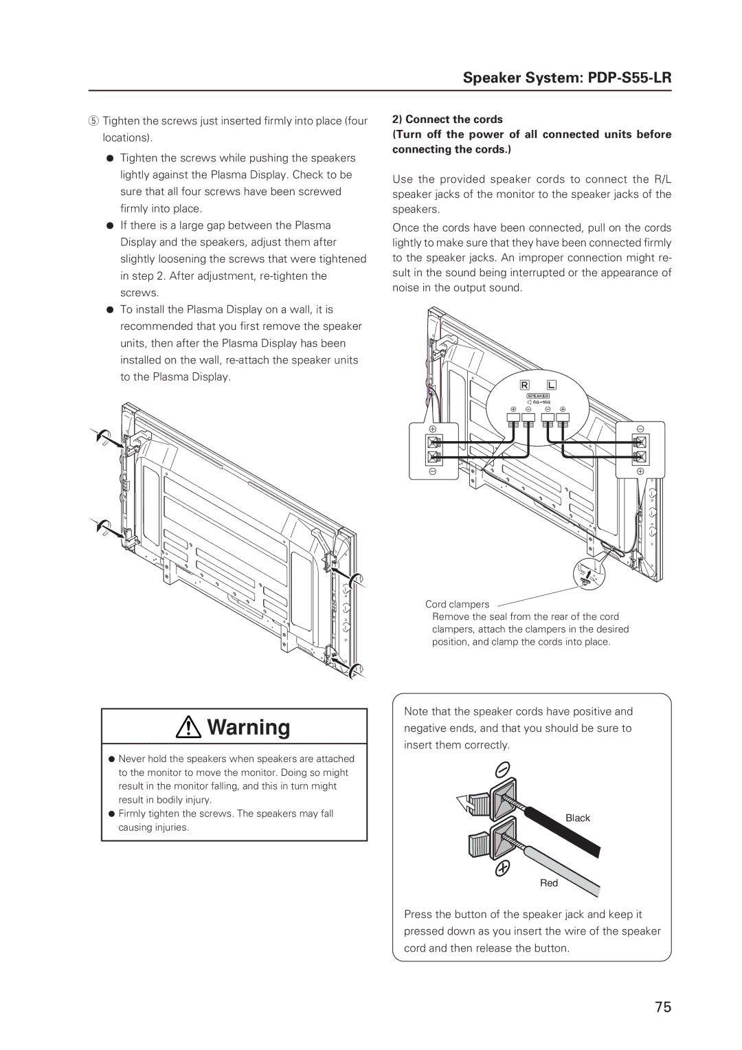 Pioneer 12 technical manual Speaker System PDP-S55-LR 