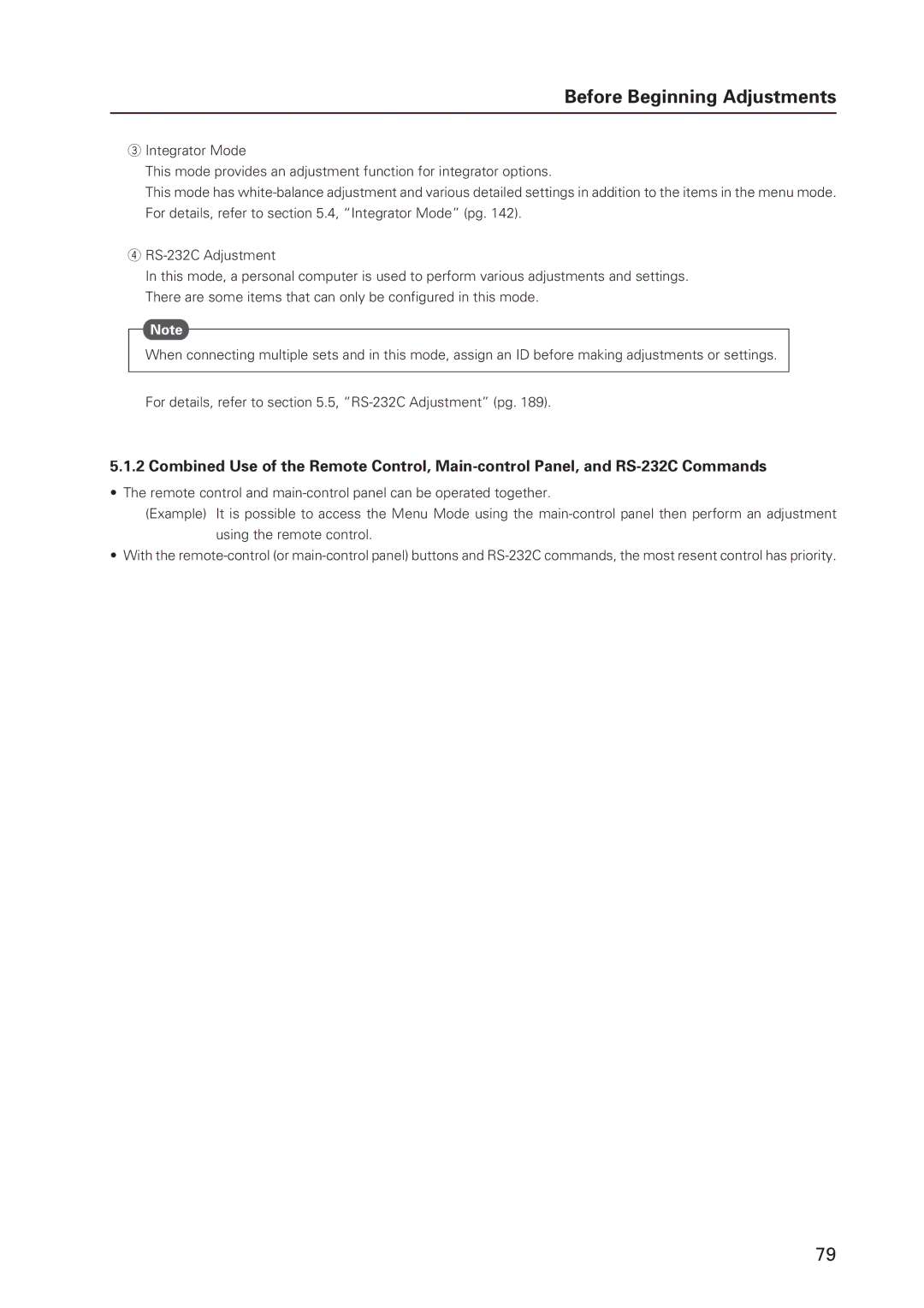 Pioneer 12 technical manual Before Beginning Adjustments 