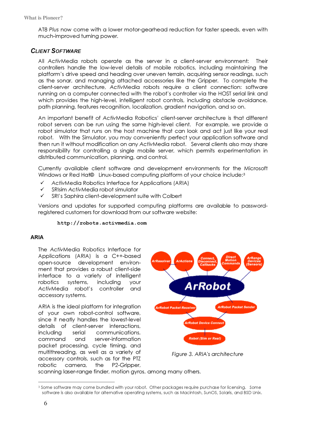 Pioneer 3TM, 2TM manual Client Software, Http//robots.activmedia.com 