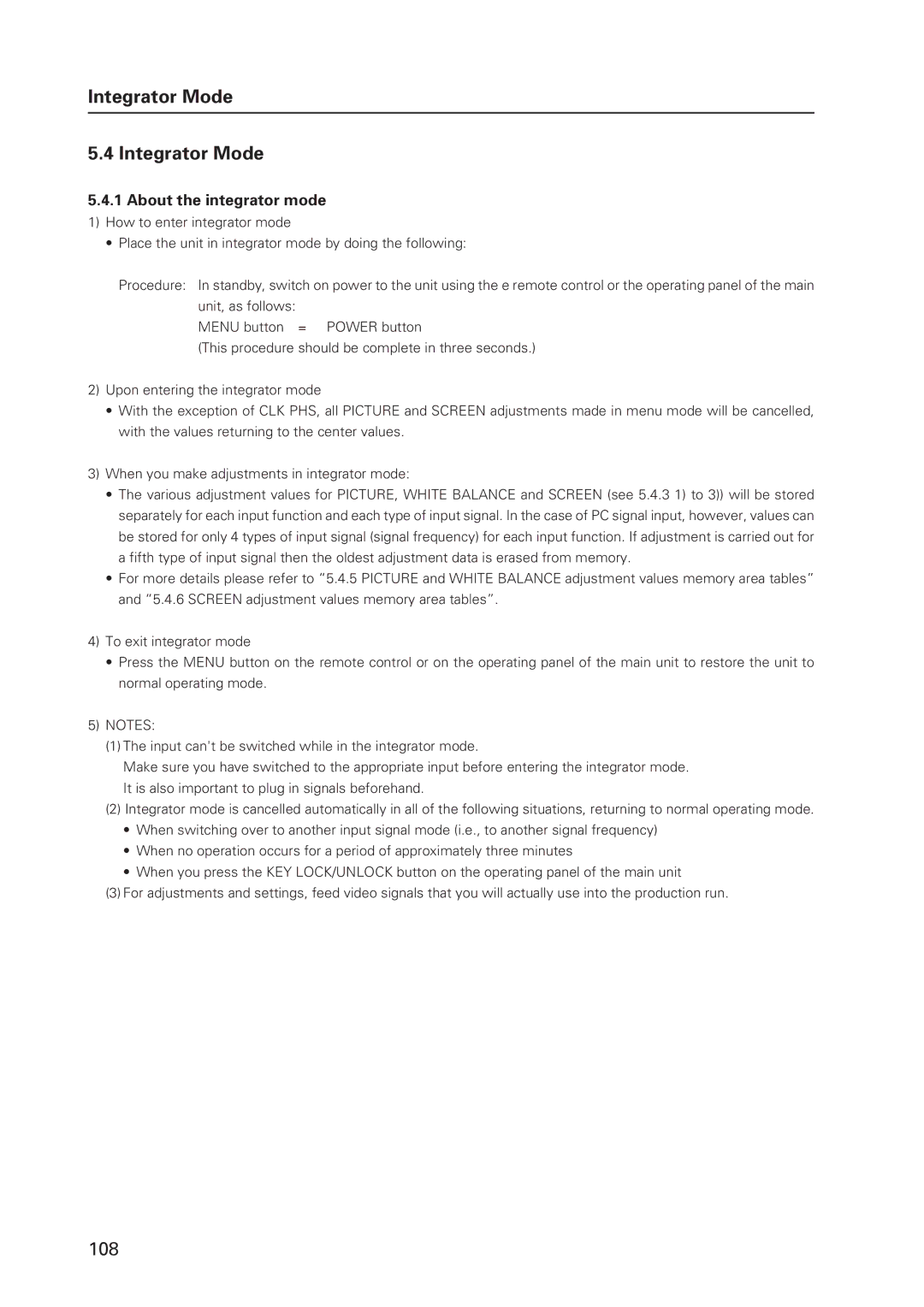 Pioneer 502MX technical manual Integrator Mode, About the integrator mode 