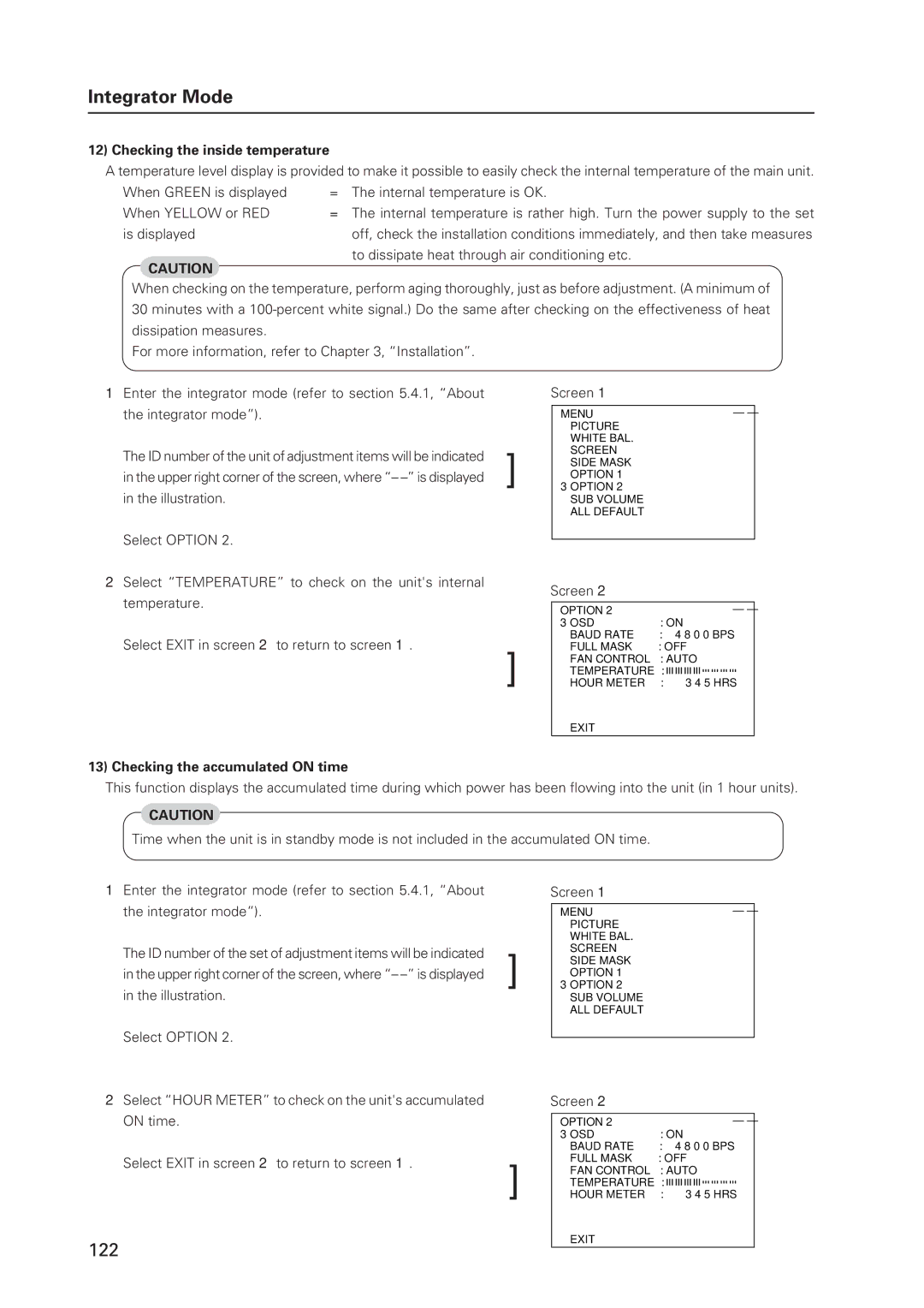 Pioneer 502MX technical manual Checking the inside temperature, To dissipate heat through air conditioning etc 