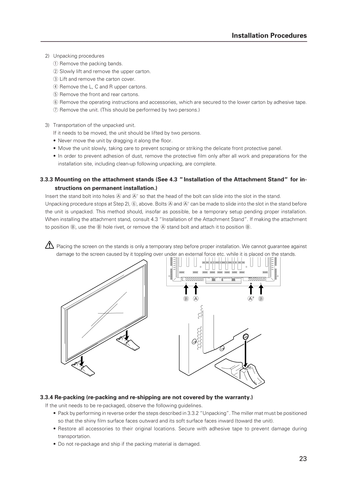 Pioneer 502MX technical manual Installation Procedures 