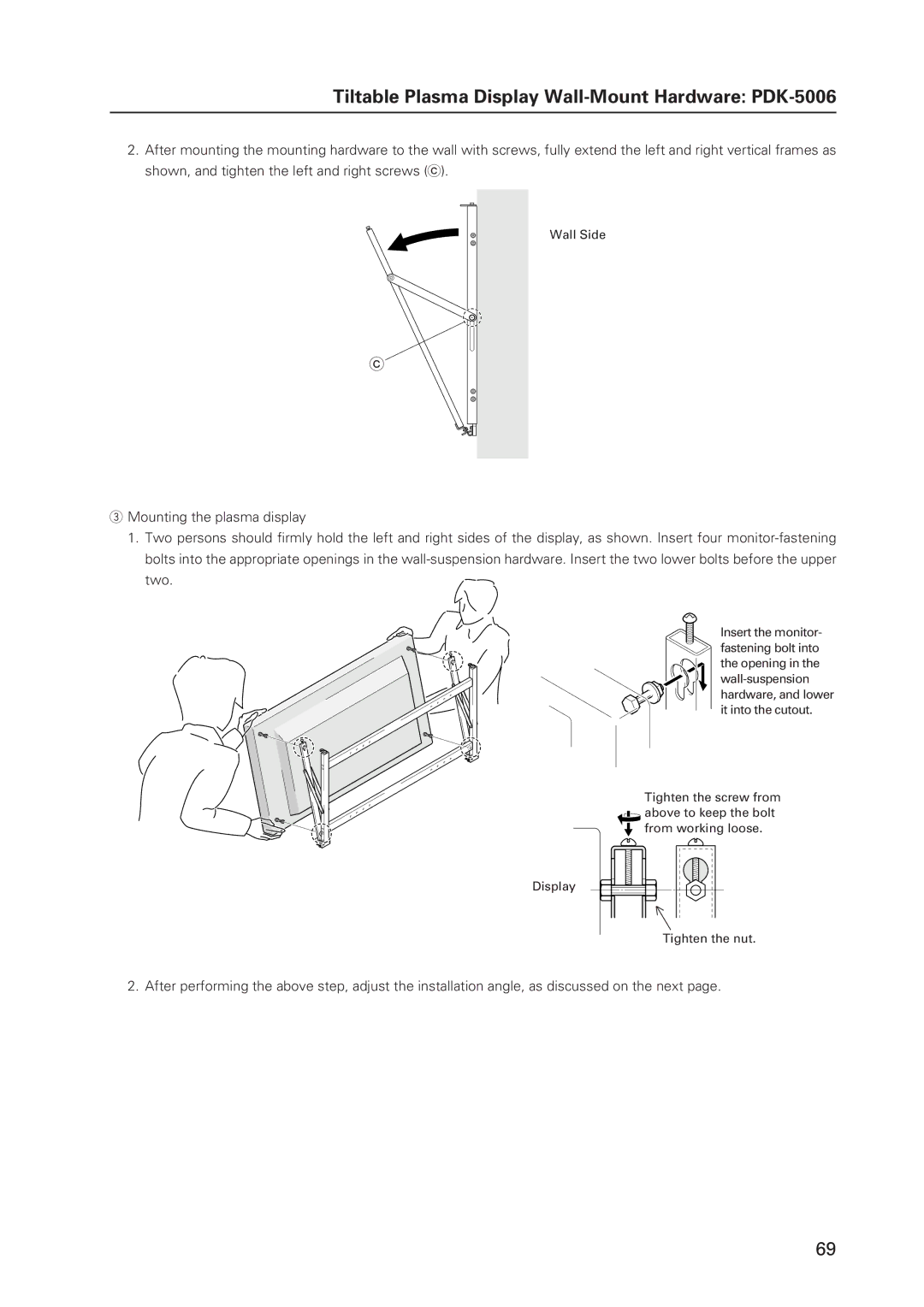 Pioneer 502MX technical manual Wall Side 