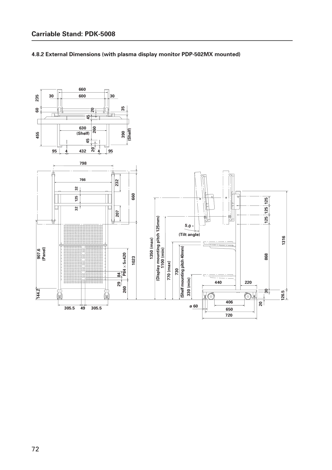 Pioneer 502MX technical manual 660 235 600 455 