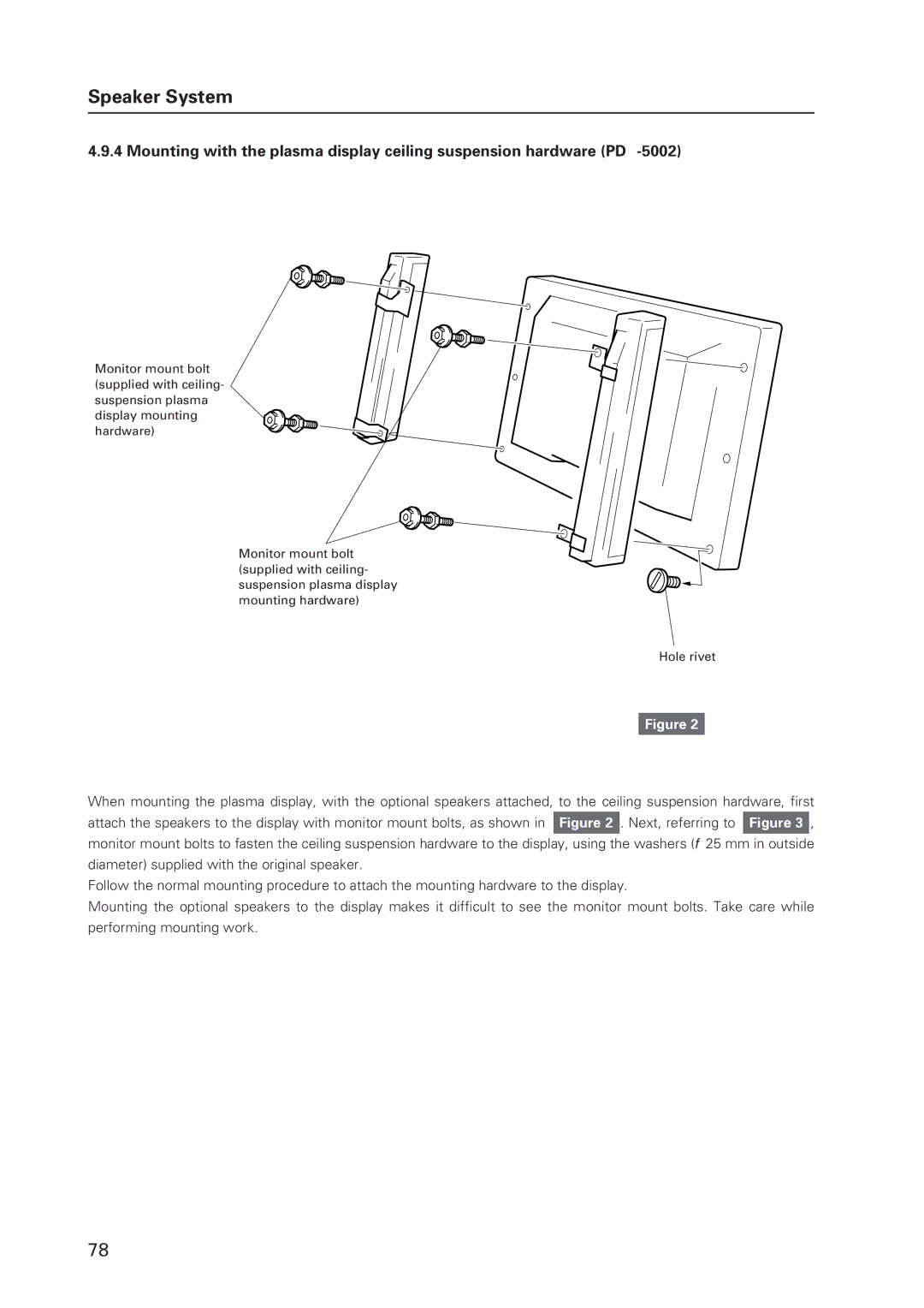 Pioneer 502MX technical manual Speaker System 