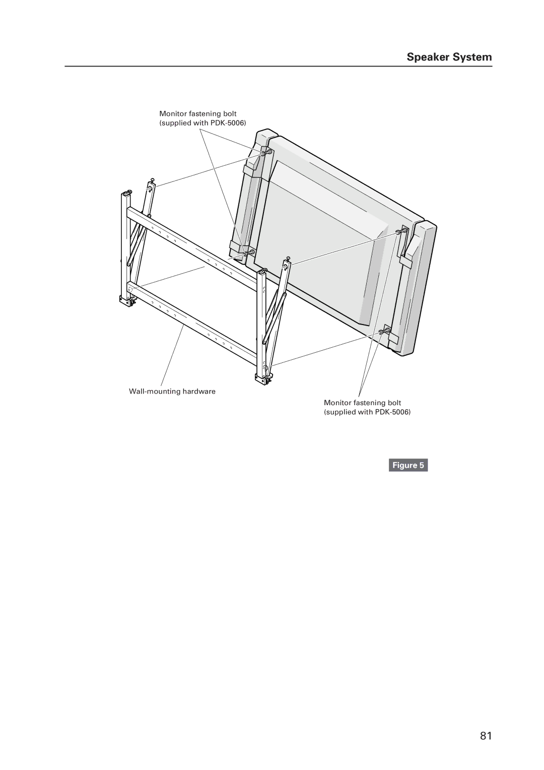 Pioneer 502MX technical manual Speaker System 