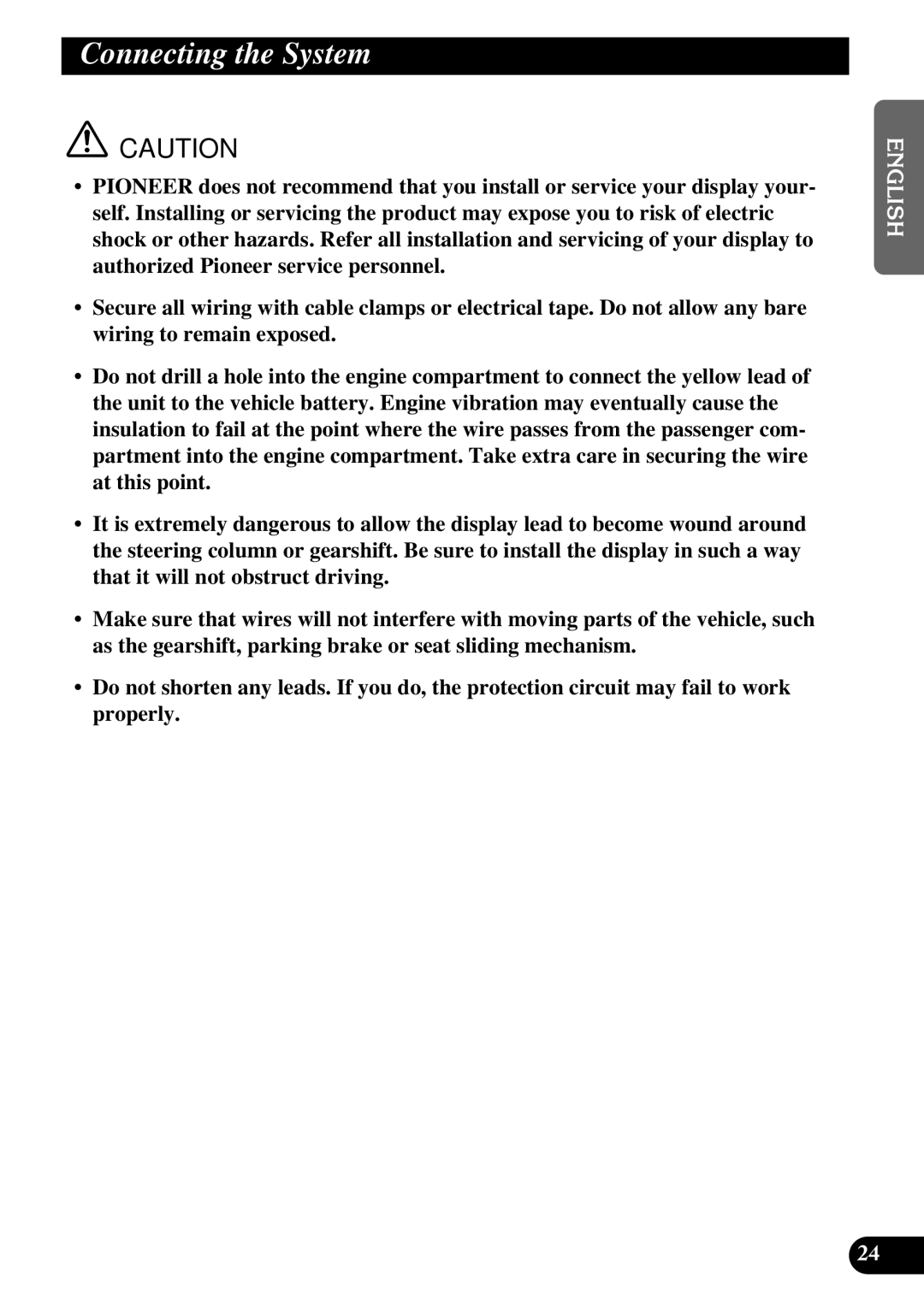 Pioneer AVD-W6210 owner manual Connecting the System 