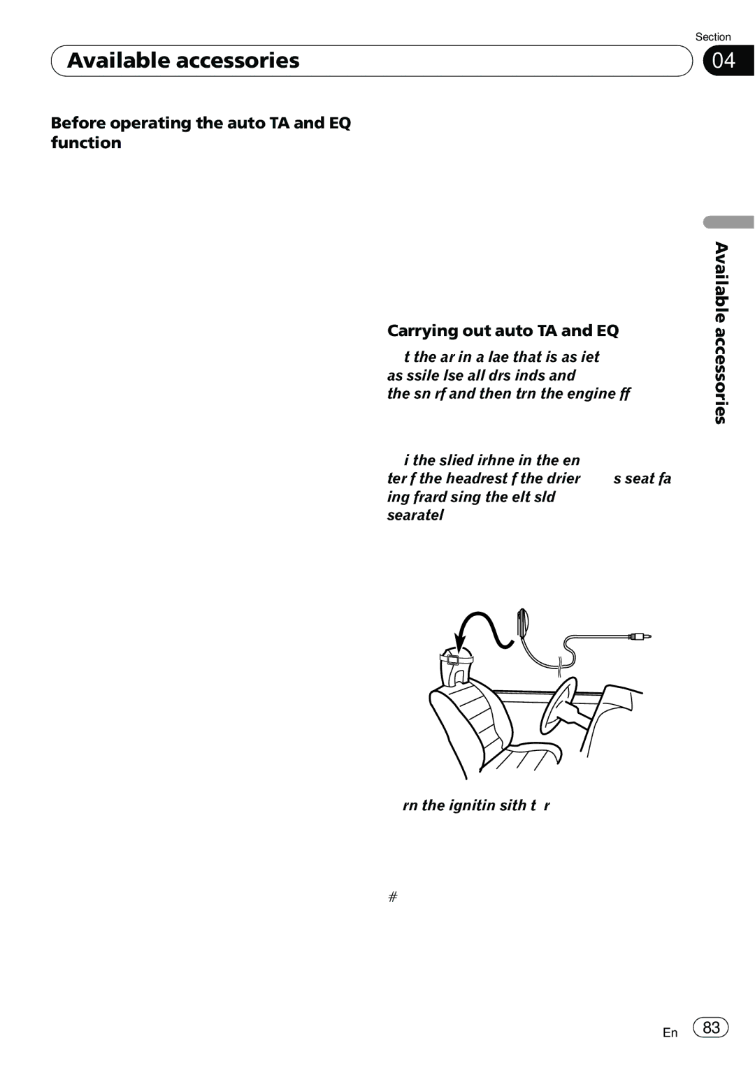 Pioneer AVH-P5100DVD operation manual Before operating the auto TA and EQ function, Carrying out auto TA and EQ 