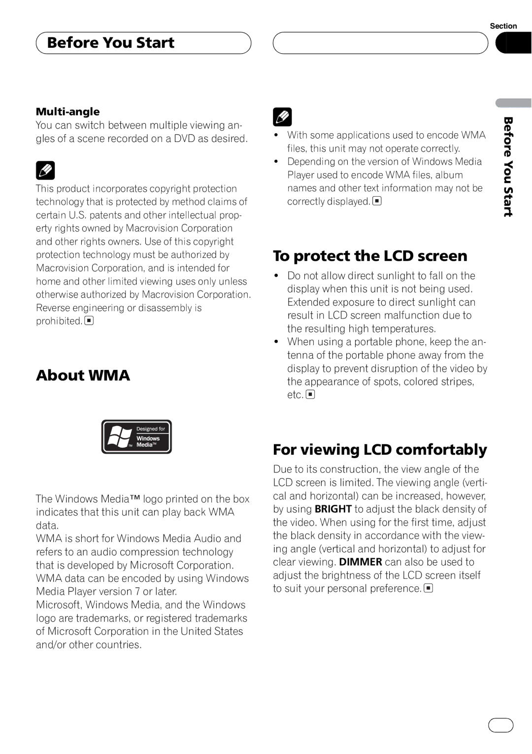 Pioneer AVH-P5700DVD operation manual 