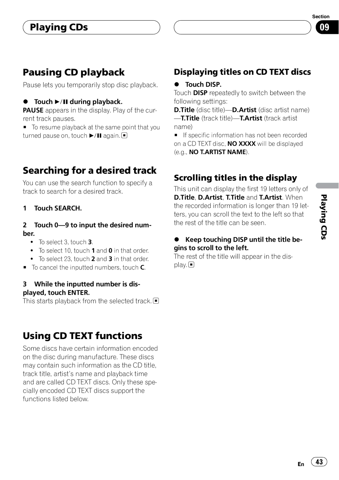 Pioneer AVH-P5700DVD operation manual 