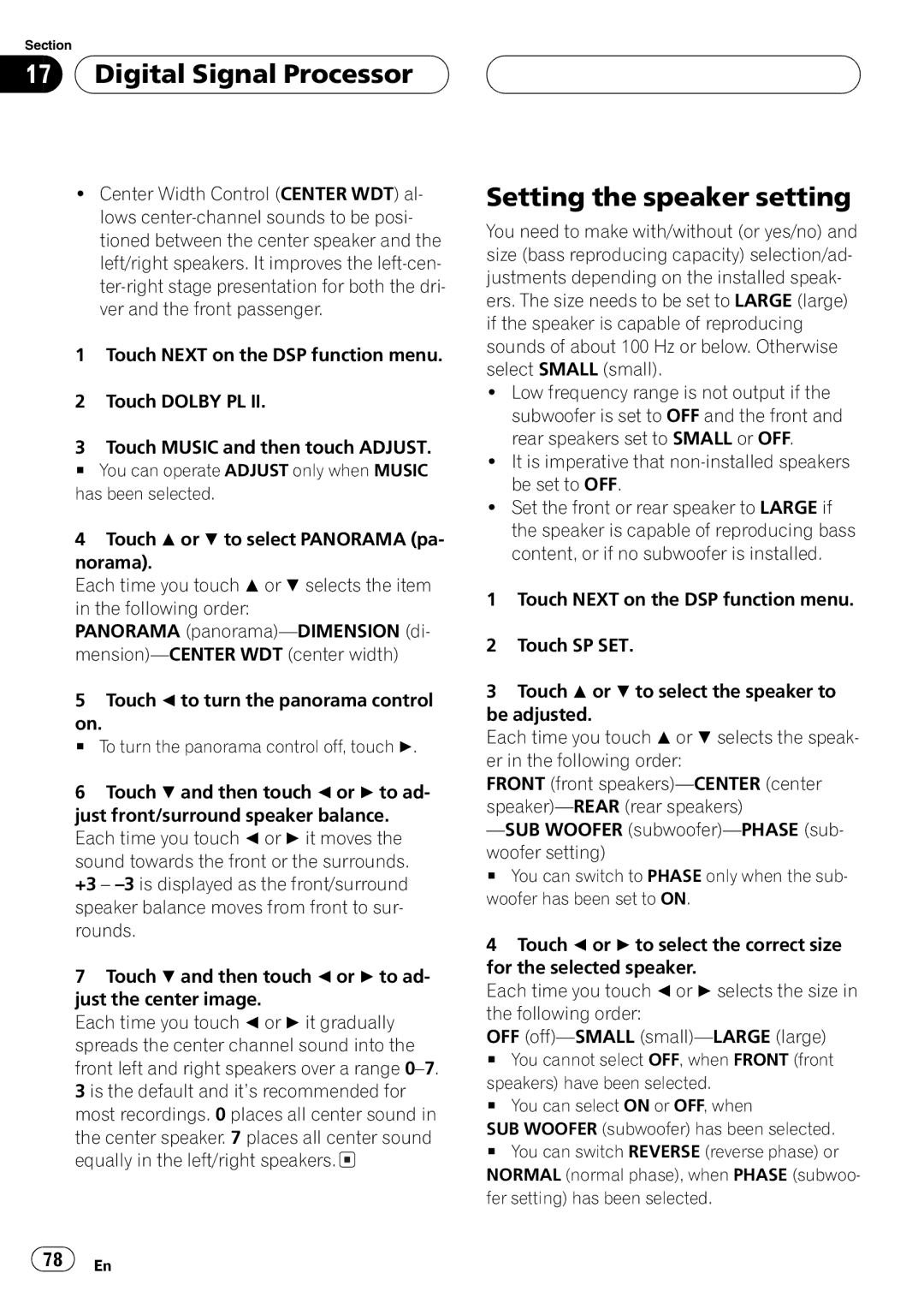 Pioneer AVH-P5700DVD operation manual 