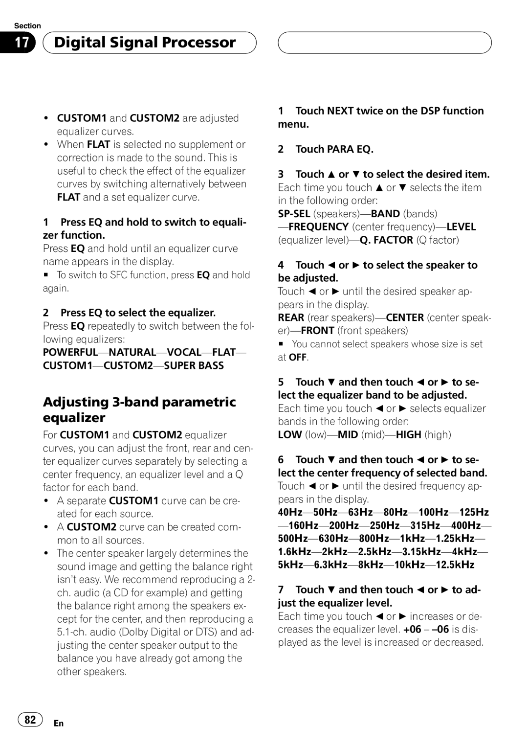 Pioneer AVH-P5700DVD operation manual 